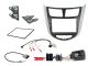 Connects2 CTKHY14 Hyundai Verna/Solaris 2011> Black/Silver Double DIN Installation Kit