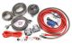  Rockford Fosgate RFK4D 4 AWG Complete Dual Amp Installation Kit